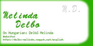 melinda delbo business card